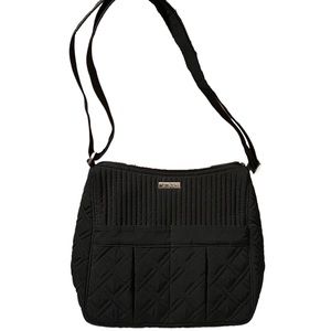 Vera Bradley Black Quilted Crossbody - Insulated Lunch Bag